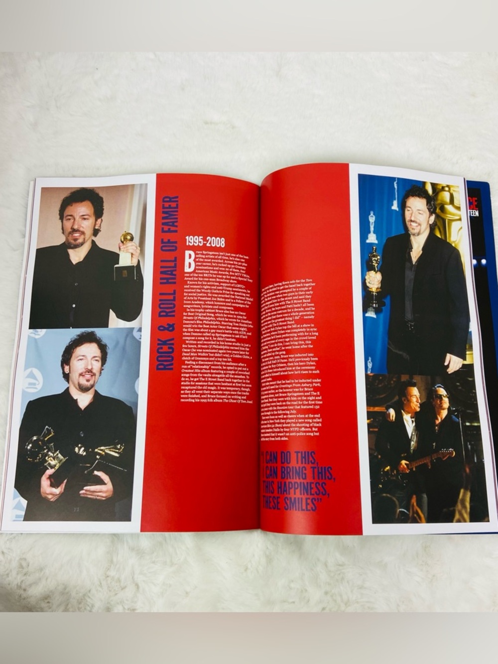 Bruce Springsteen 'In Focus' 100% unofficial Photo Book magazine black & red - Picture 9 of 10